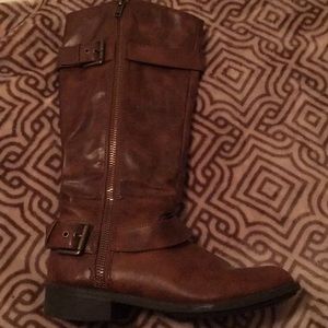 Tall brown boots
